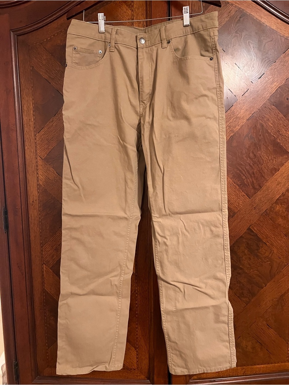 Magellan Outdoors Men's Khaki Straight-Leg Chinos